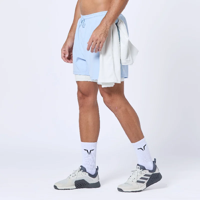 Men's ripped denim shorts for a trendy streetwear aestheticEssential 5" Pro 2-In-1 Shorts - Skyway