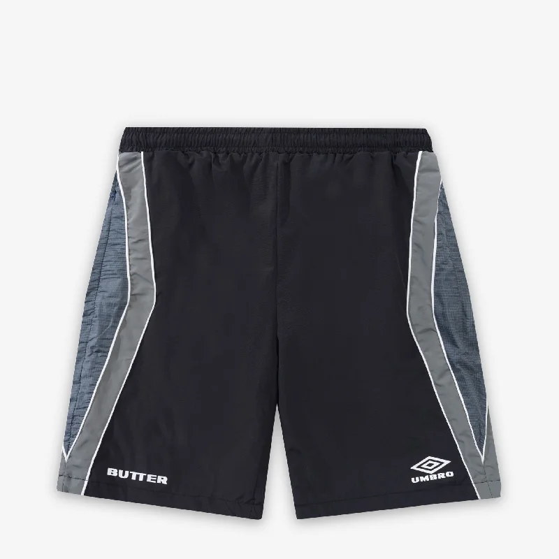 Men's floral print silk blend shorts for a unique night - out lookUmbro x Diamond Shorts Black