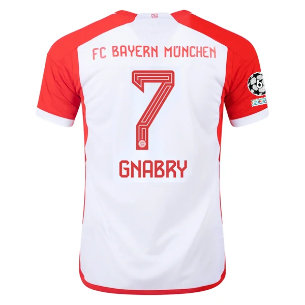 Men's Custom - Embroidered Volleyball Jerseys for Team Uniforms or Personalized Gearadidas Bayern Munich Serge Gnabry Home Jersey 23/24 w/ Champions League Patches (White/Red)