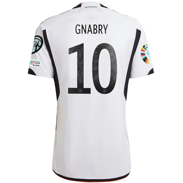 Men's Retro Soccer Jerseys of Famous Clubs from the 90s for Nostalgic Football Enthusiastsadidas Germany Mario Serge Gnabry Home Jersey w/ Euro Qualifying Patches 22/23 (White/Black) Men's Retro Soccer Jerseys of Famous Clubs from the 90s for Nostalgic Football Enthusiastsadidas Germany Mario Serge Gnabry Home Jersey w/ Euro Qualifying Patches 22/23 (White/Black)