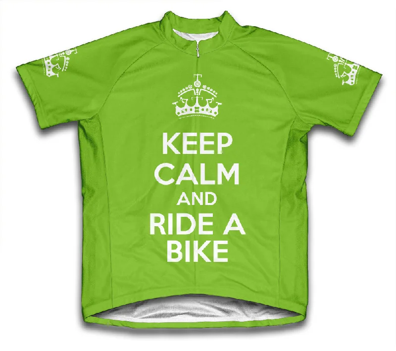 Men's Authentic Soccer Jerseys of National Teams for International Football EventsKeep Calm and Ride a Bike Green Neon Cycling Jersey