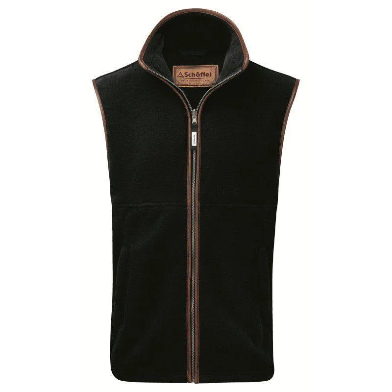 Men fleece - trimmed slippers for cozy indoor wearSchoffel Oakham Fleece Gilet - Gunmetal
