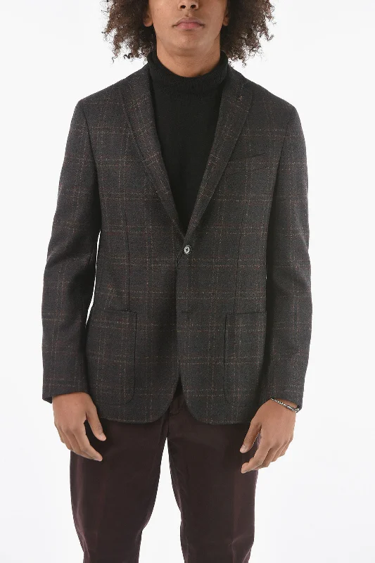 Men coats with a zip - out lining for easy cleaning and versatilityCorneliani CC COLLECTION Tweed Wool Blend RIGHT Blazer