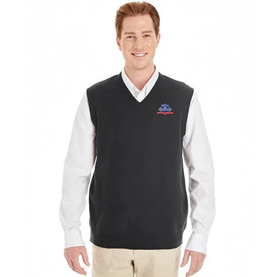 Tailored men vest to pair with a three - piece suitHarriton Men's Pilbloc V-Neck Sweater Vest