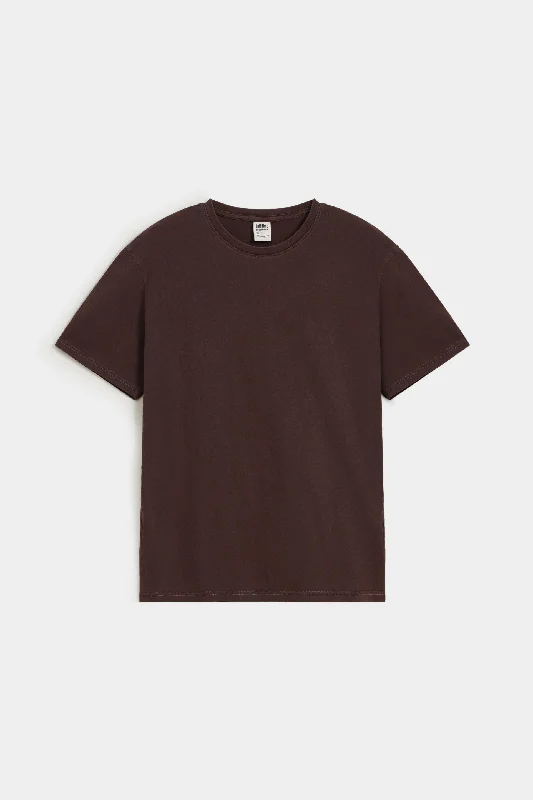 Men's short - sleeve linen t - shirts for summer beach outingsFaded Effect T-shirt