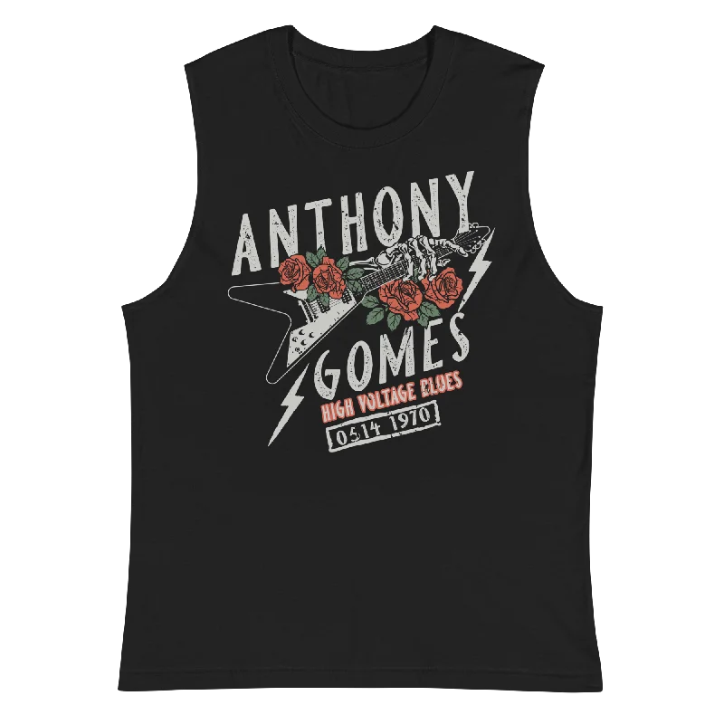 organic cotton men's tank topsGomes Bones 'N' Roses Muscle Shirt