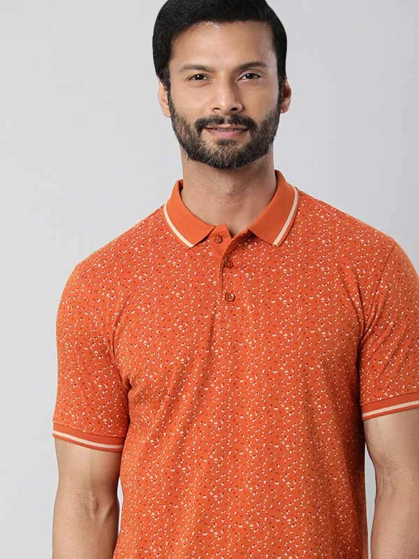 Men's high - collar polo shirts with a modern twistMen Printed Polo T-Shirt