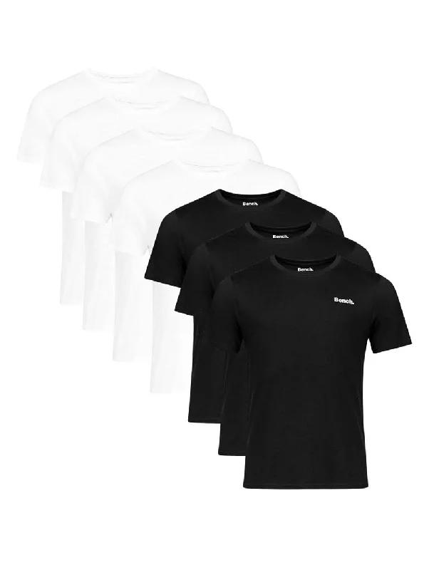 Men's ribbed t - shirts with a textured finish for added styleAntonio emblem T-Shirt (7 Pack)