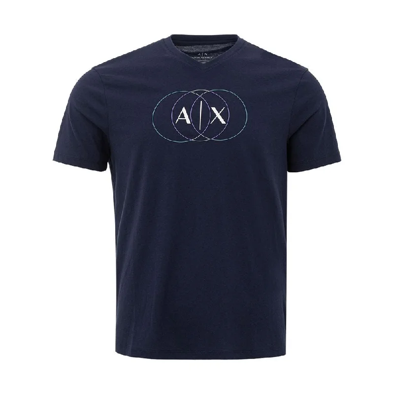 Men's thermal t - shirts with a high - neck design for cold weatherArmani Exchange Sleek  Cotton Tee for Men's Men