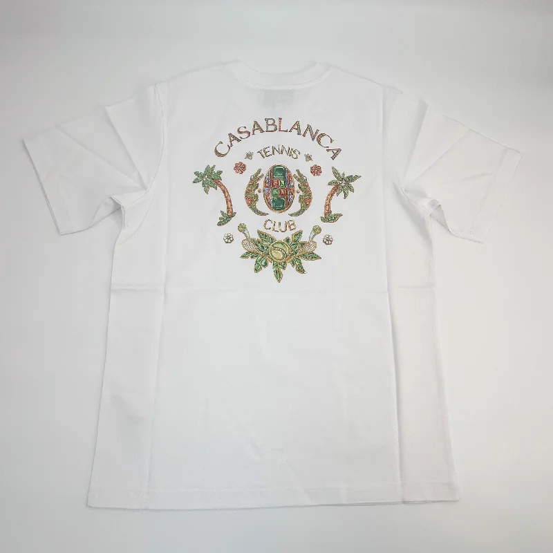 Men's eco - friendly recycled t - shirts for sustainable fashion choicesCasablanca Joyaux D'Afrique Tennis club Printed T shirt