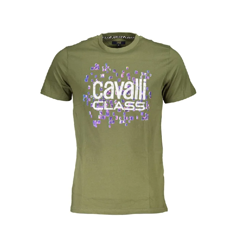 Men's plus - size pocket t - shirts with a classic lookCavalli Class  Cotton Men's T-Shirt