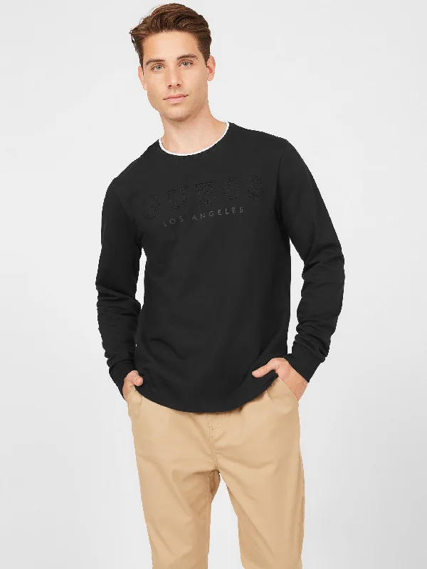 Men's long - sleeve henley t - shirts with button - down placketsKalico Logo Long-Sleeve Tee