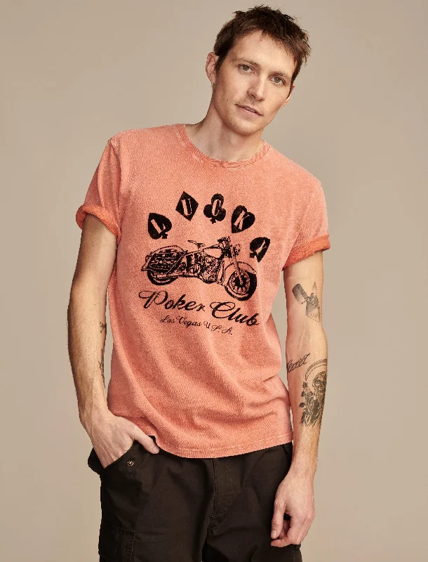 Men's printed Hawaiian t - shirts for tropical vacationsLucky Brand Men's Lucky Poker Club
