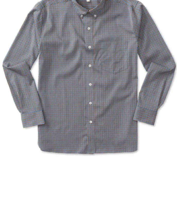 Men's tie - dye t - shirts with a bohemian styleMen's Macon Performance Plaid Shirt In Dark Brown