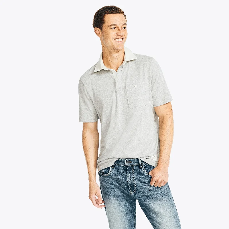 Men's mock - neck t - shirts with a modern and sleek styleNautica Mens Nautica Jeans Co. Classic Fit Polo
