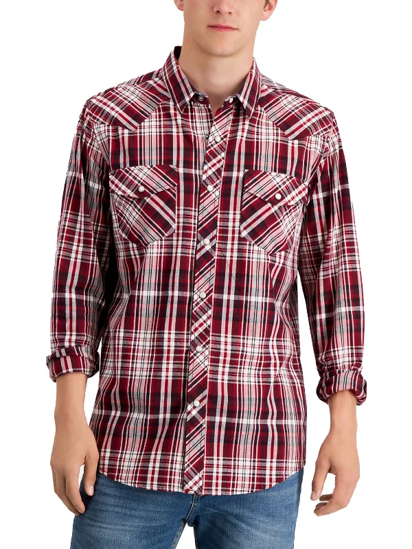 Men's UV - protection t - shirts for outdoor activities in the sunRemington Mens Woven Regular Fit Button-Down Shirt