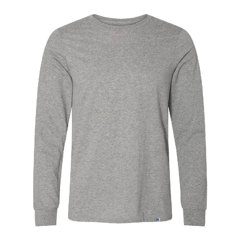 Men's mock - neck t - shirts with a modern and sleek styleRussell Athletic Essential 60/40 Performance Long Sleeve T-Shirt